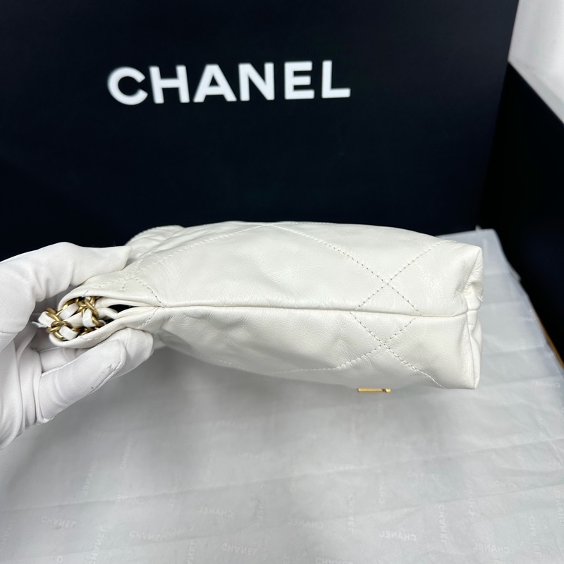 #閒置帶膜 #全配🈶購證 香奈兒白金22bag mini 芯片款-9