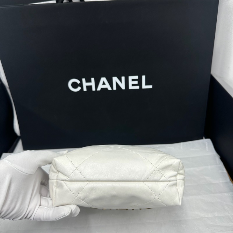 #閒置帶膜 #全配🈶購證 香奈兒白金22bag mini 芯片款-10