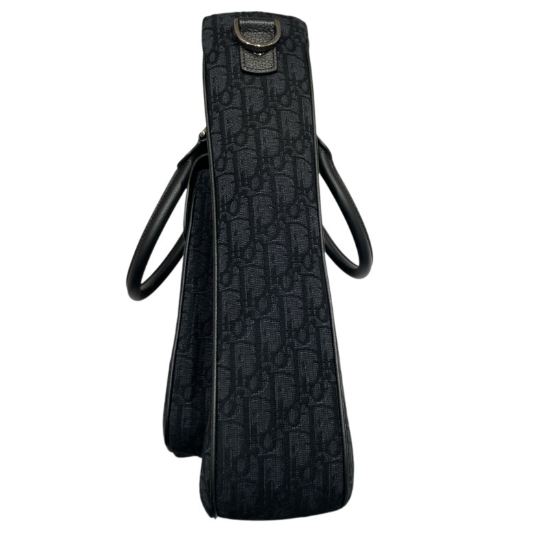 DIOR 迪奧 SADDLE TOTE BAG 手提包/側背包 荖花 黑色-3