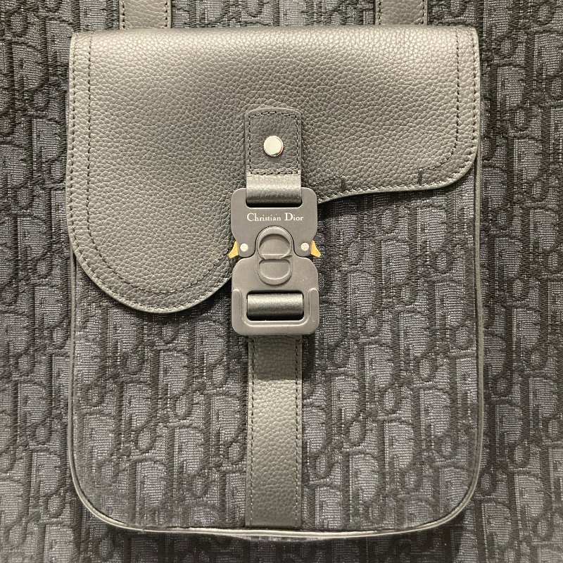 DIOR 迪奧 SADDLE TOTE BAG 手提包/側背包 荖花 黑色-13