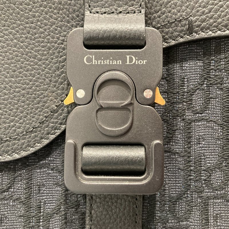 DIOR 迪奧 SADDLE TOTE BAG 手提包/側背包 荖花 黑色-14