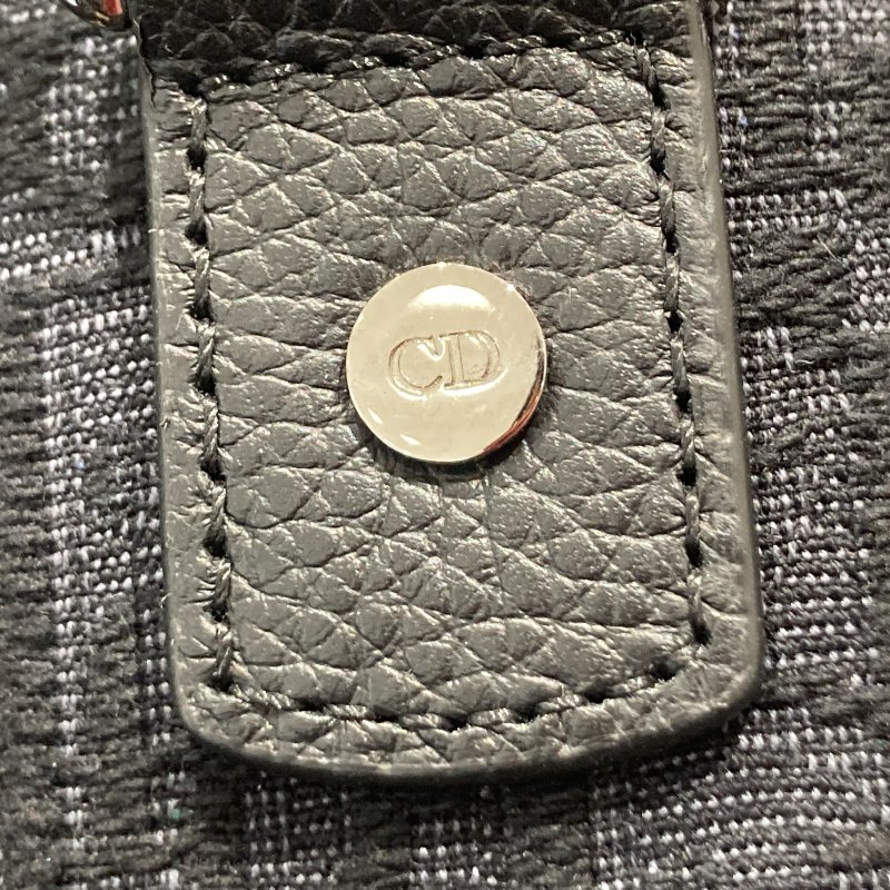 DIOR 迪奧 SADDLE TOTE BAG 手提包/側背包 荖花 黑色-17