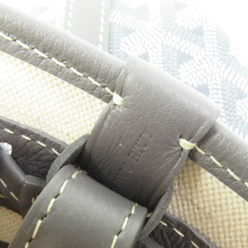 GOYARD 塗層帆布Petit Flot PM Bucket Bag銀扣肩背袋-8