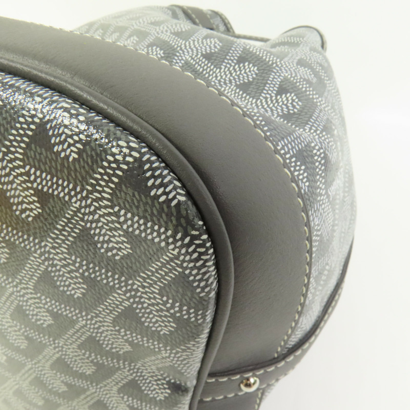 GOYARD 塗層帆布Petit Flot PM Bucket Bag銀扣肩背袋-10