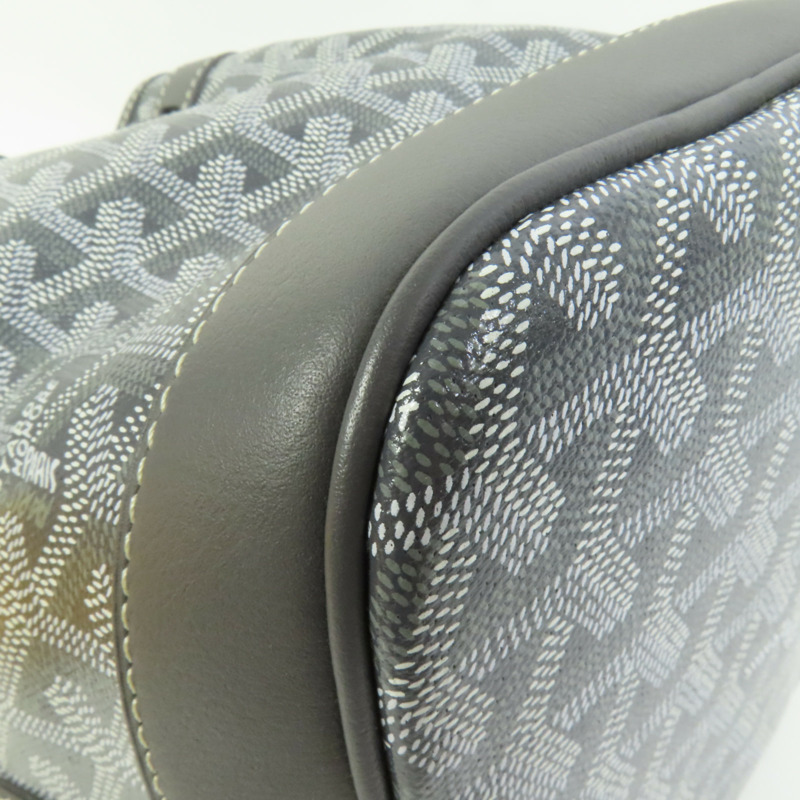 GOYARD 塗層帆布Petit Flot PM Bucket Bag銀扣肩背袋-11