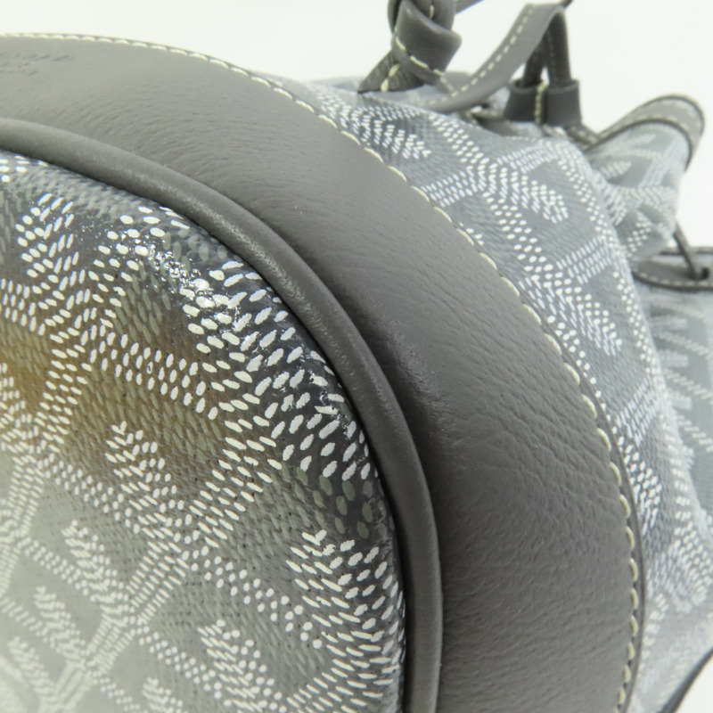 GOYARD 塗層帆布Petit Flot PM Bucket Bag銀扣肩背袋-12