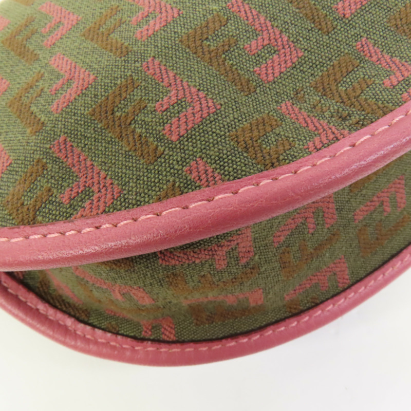 FENDI 帆布Shoulder Bag金扣肩背袋-13