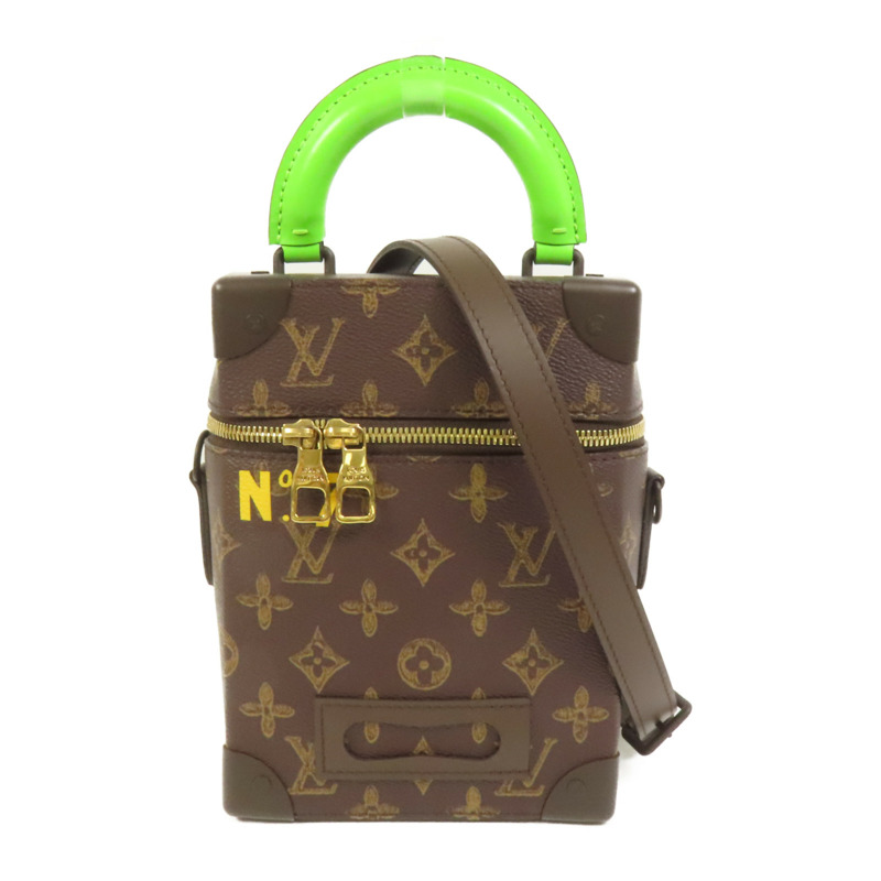 LOUIS VUITTON Monogram Vertical Box Trunk金扣手挽肩背兩用袋-0