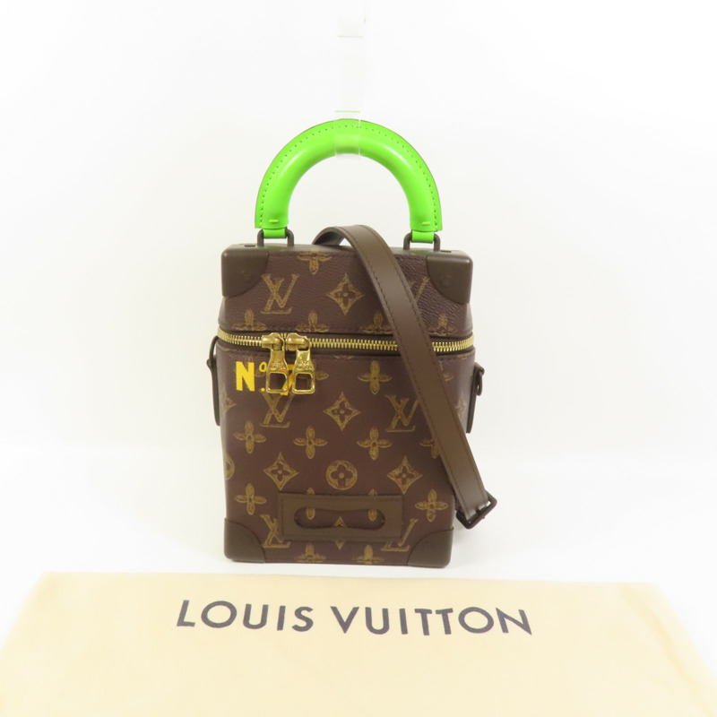 LOUIS VUITTON Monogram Vertical Box Trunk金扣手挽肩背兩用袋-10