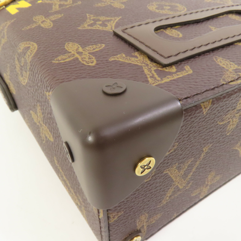 LOUIS VUITTON Monogram Vertical Box Trunk金扣手挽肩背兩用袋-11