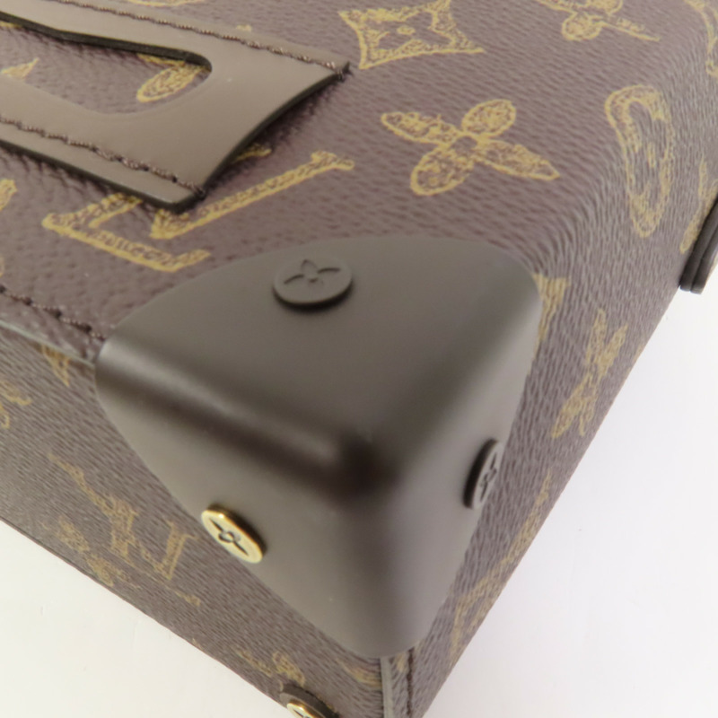 LOUIS VUITTON Monogram Vertical Box Trunk金扣手挽肩背兩用袋-12