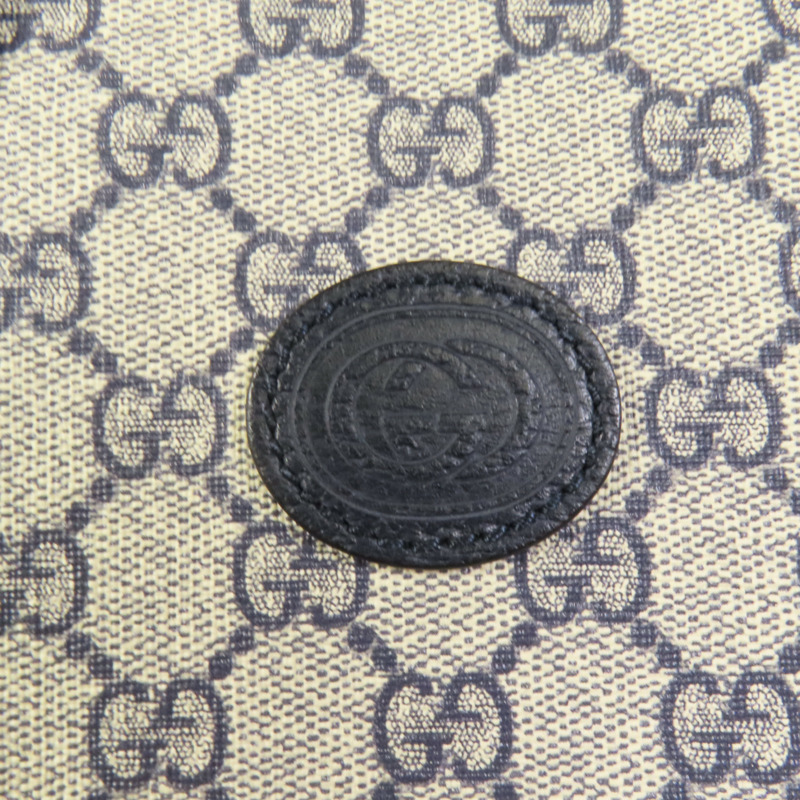 GUCCI 塗層帆布Interlocking G Medium Tote銀扣手挽肩背兩用袋-7