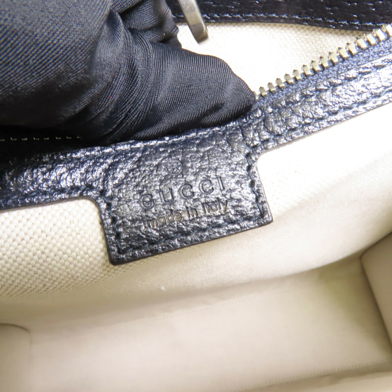 GUCCI 塗層帆布Interlocking G Medium Tote銀扣手挽肩背兩用袋-8