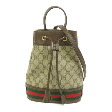 GUCCI 塗層帆布Ophidia GG Bucket Bag金扣手挽肩背兩用袋