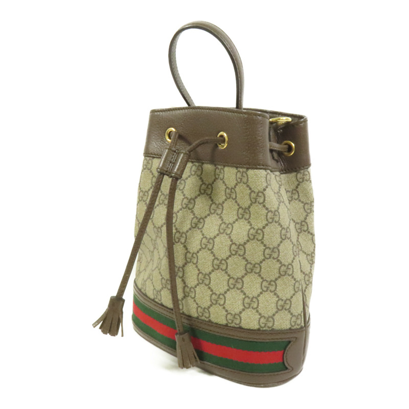 GUCCI 塗層帆布Ophidia GG Bucket Bag金扣手挽肩背兩用袋-2
