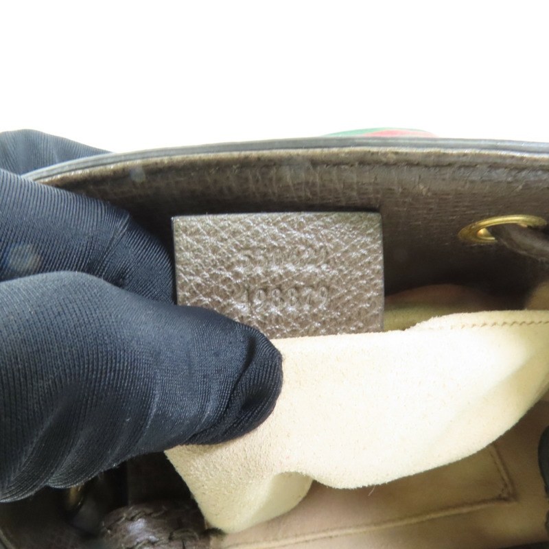 GUCCI 塗層帆布Ophidia GG Bucket Bag金扣手挽肩背兩用袋-8