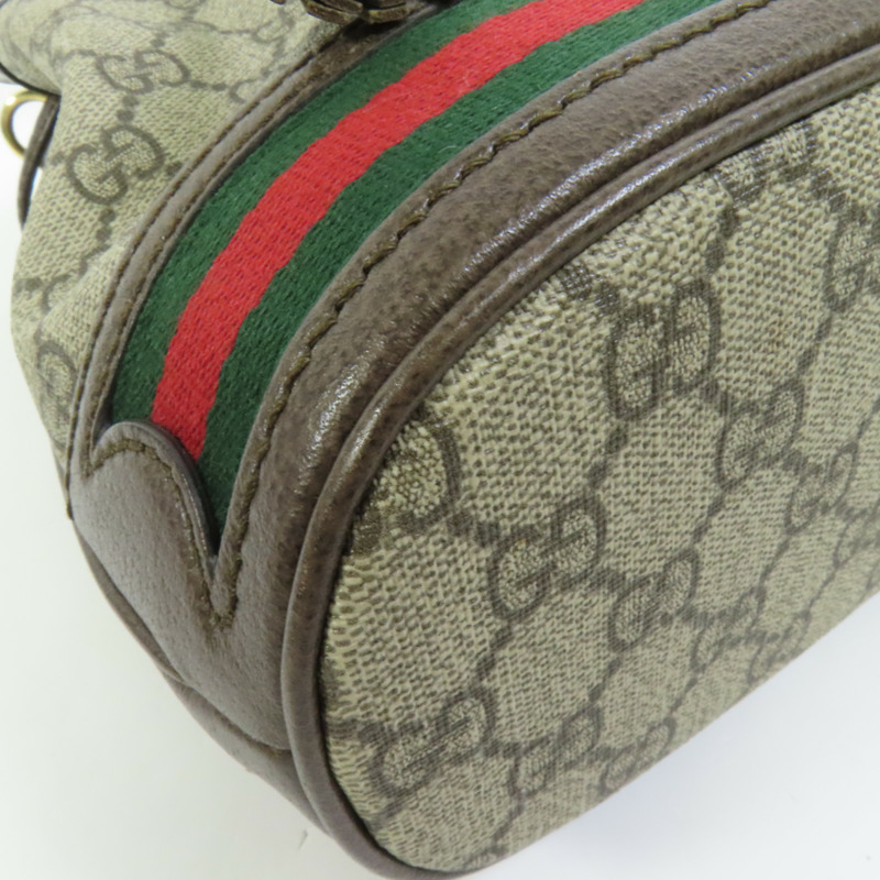 GUCCI 塗層帆布Ophidia GG Bucket Bag金扣手挽肩背兩用袋-13