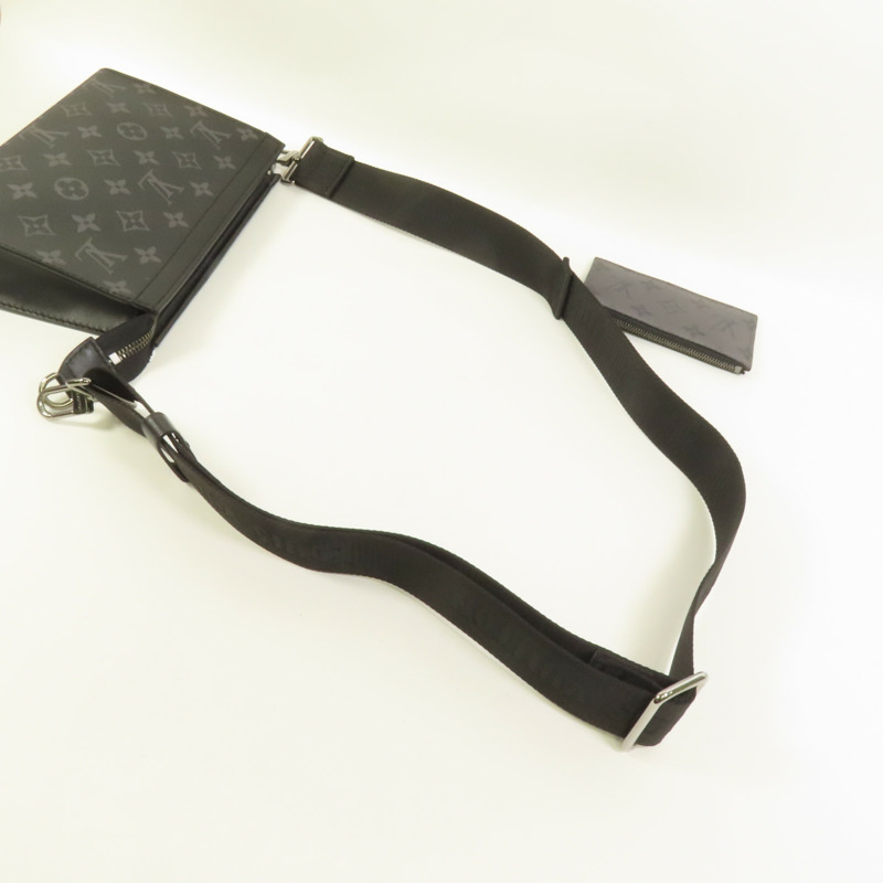 LOUIS VUITTON Monogram Eclipse Gaston銀扣肩背袋-5