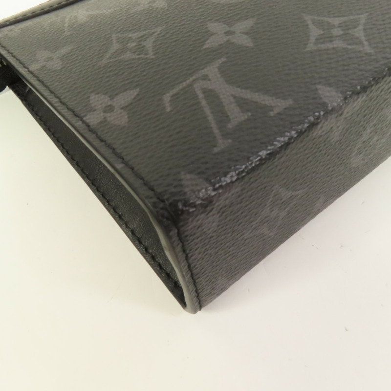 LOUIS VUITTON Monogram Eclipse Gaston銀扣肩背袋-12