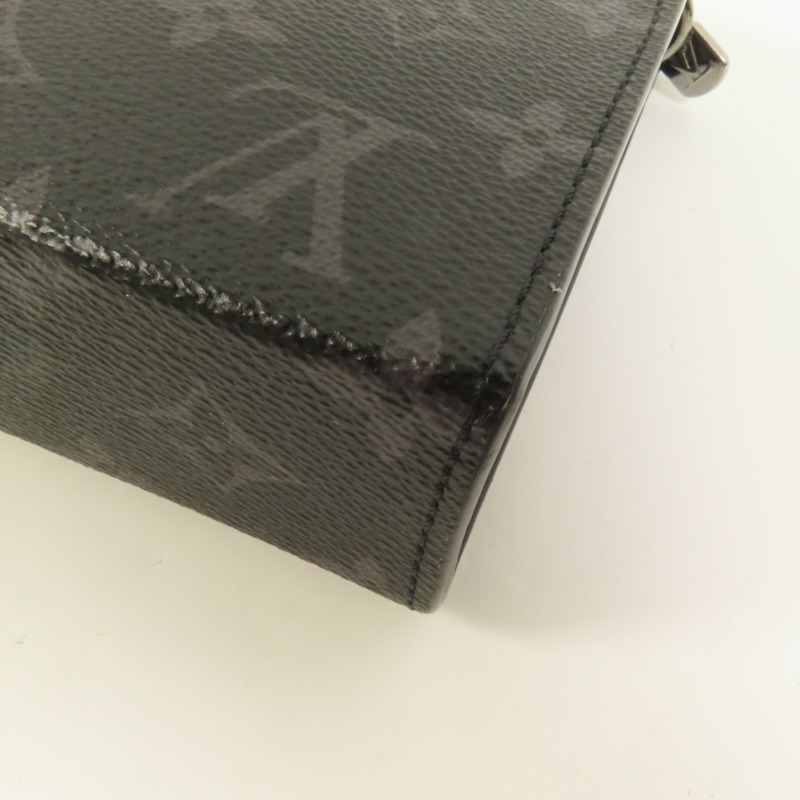 LOUIS VUITTON Monogram Eclipse Gaston銀扣肩背袋-14