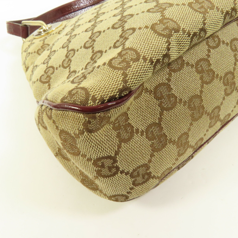 GUCCI 帆布Shoulder Bag金扣肩背袋-10
