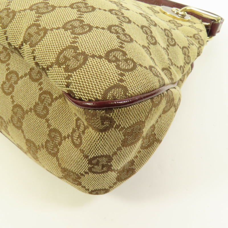 GUCCI 帆布Shoulder Bag金扣肩背袋-12