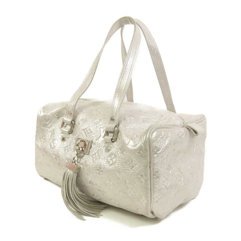 LOUIS VUITTON Monogram Shimmer Comet Boston Bag銀扣肩背袋-2