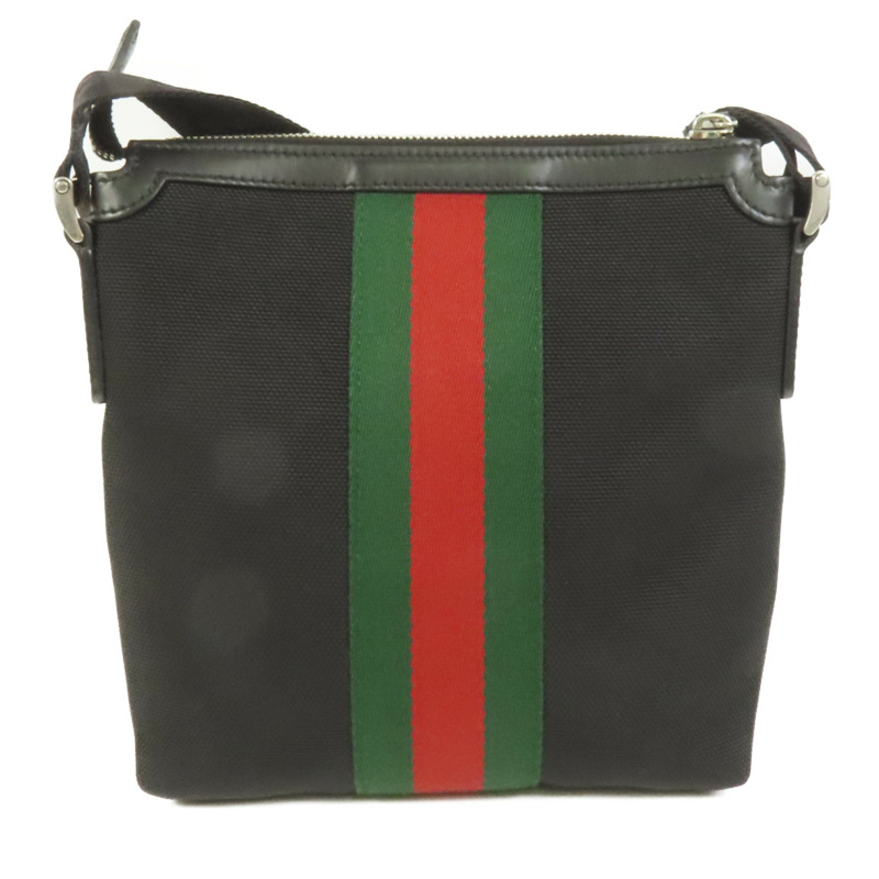 GUCCI 帆布Ophidia Messenger銀扣肩背袋-1