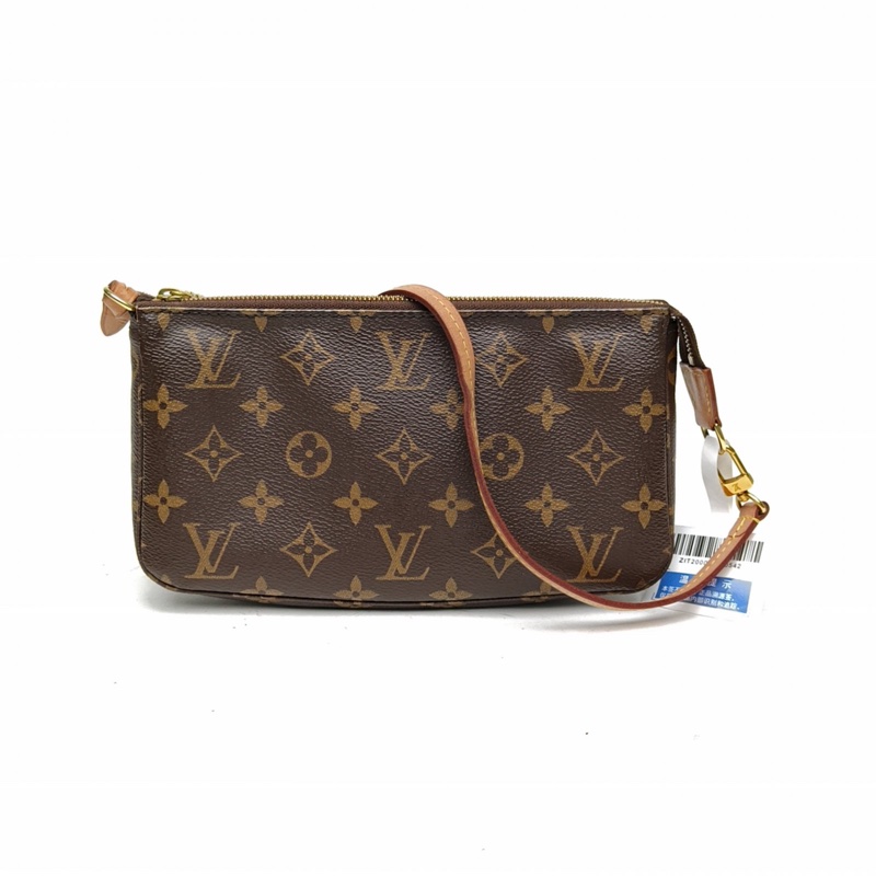 LOUIS VUITTON Pochette大麻將包老花PVC金扣2020-0