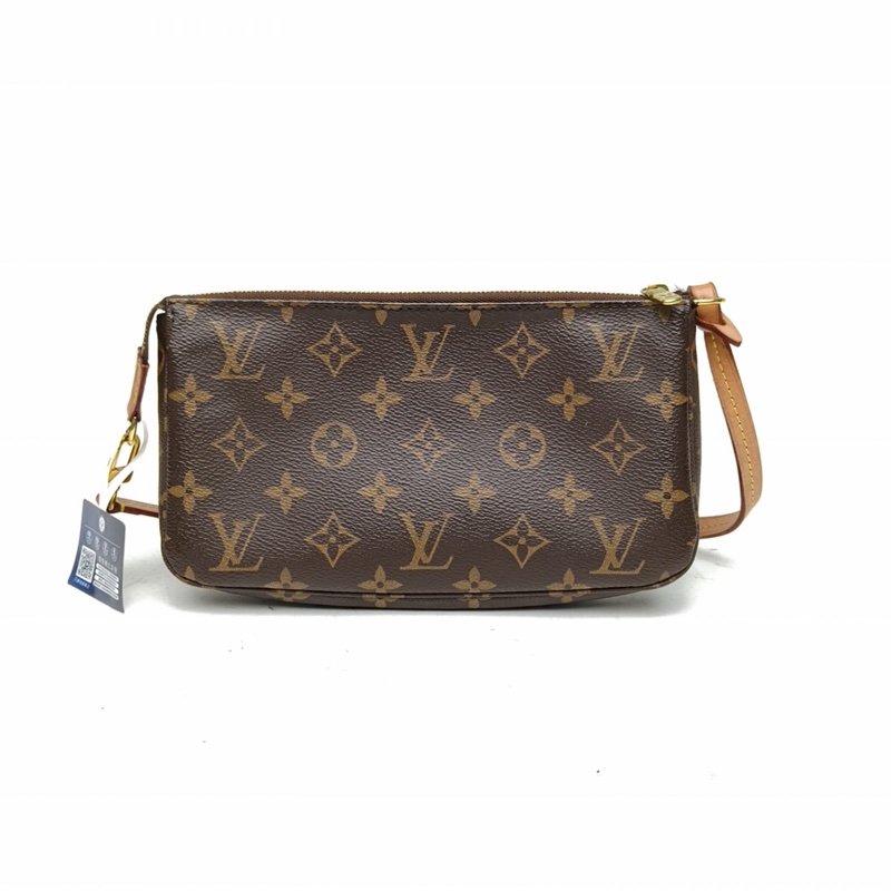 LOUIS VUITTON Pochette大麻將包老花PVC金扣2020-2