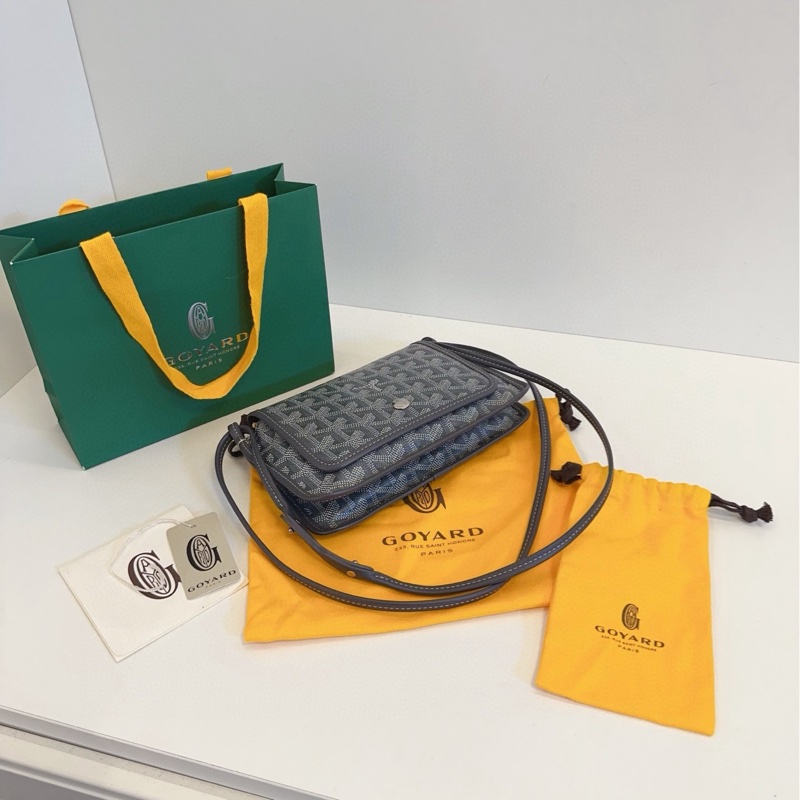 【99新🆕】Goyard plumet woc 灰色 信封包 斜挎包-5