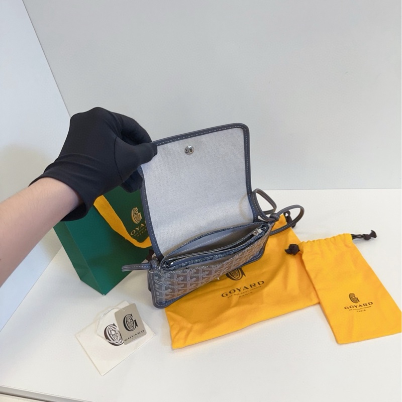 【99新🆕】Goyard plumet woc 灰色 信封包 斜挎包-6
