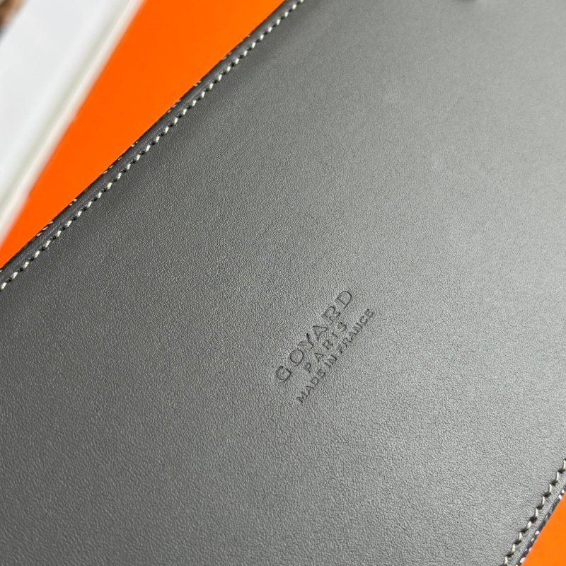 ::GOYARD:: Vendome MINI 灰色老花圖騰帆布手提/斜背貝殼包-4