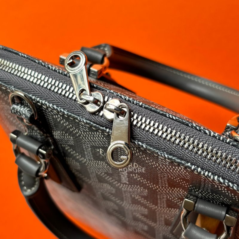 ::GOYARD:: Vendome MINI 灰色老花圖騰帆布手提/斜背貝殼包-13