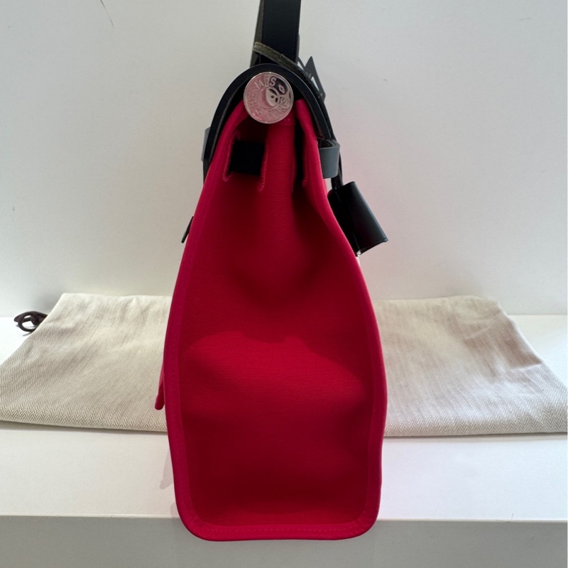 Hermes 愛馬仕 herbag31 墨西哥粉拼黑銀扣 尺寸31*25*11cm-2