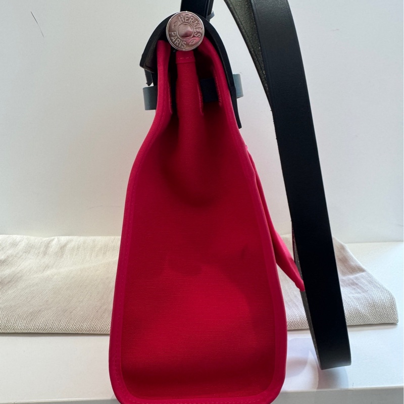 Hermes 愛馬仕 herbag31 墨西哥粉拼黑銀扣 尺寸31*25*11cm-3