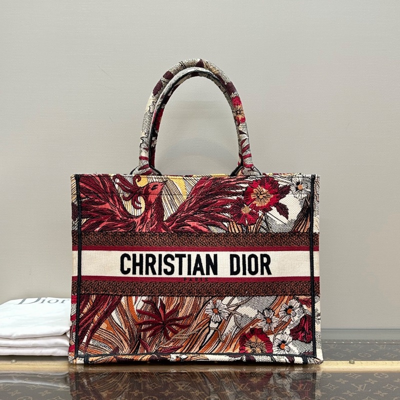 DIOR 鳳凰刺繡中號手提托特包36*27.5*16.5 98新配件塵袋-2