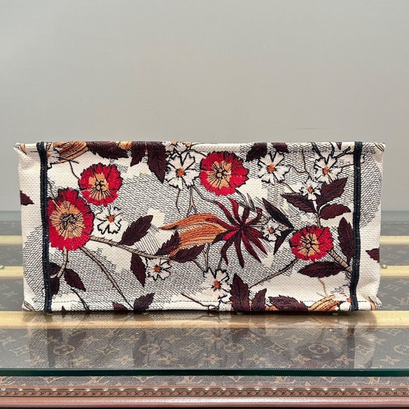 DIOR 鳳凰刺繡中號手提托特包36*27.5*16.5 98新配件塵袋-5