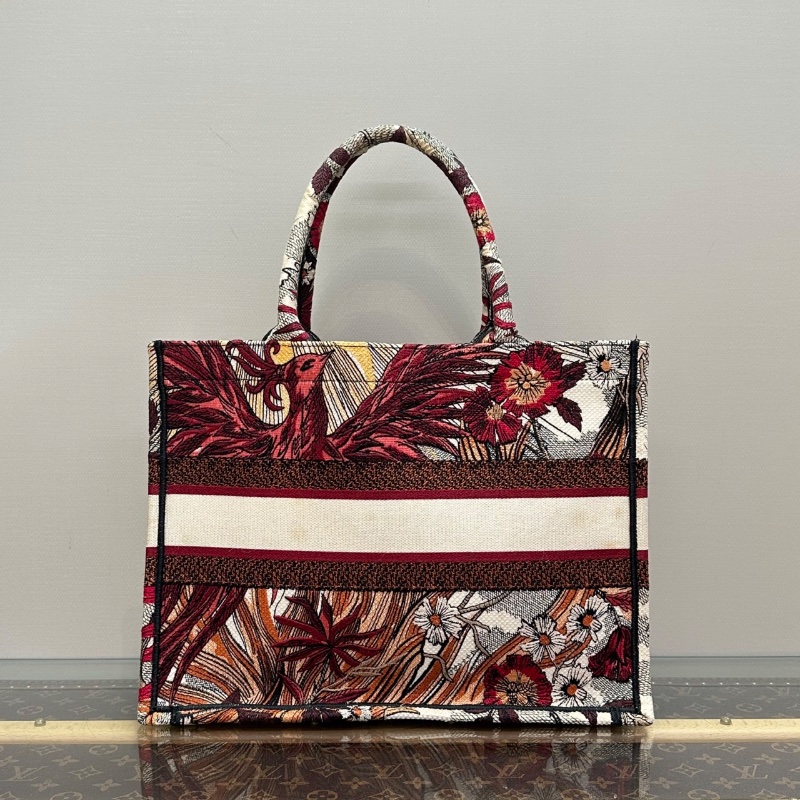 DIOR 鳳凰刺繡中號手提托特包36*27.5*16.5 98新配件塵袋-7