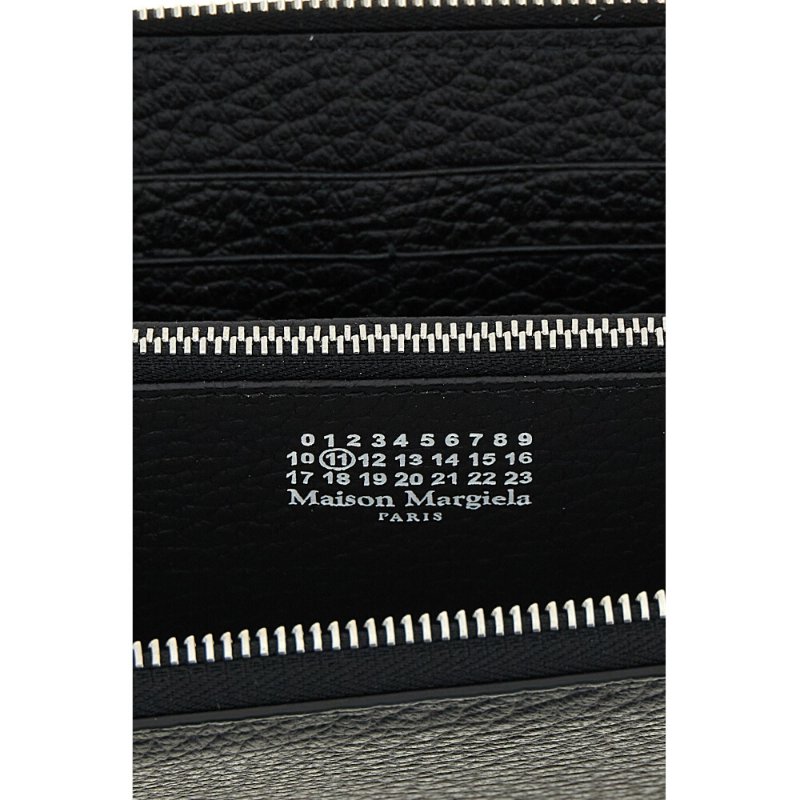【Maison Margiela】四針 小牛皮 拉鍊 皮夾 卡夾 長夾 黑色 S56UI0110P4455T8013-2