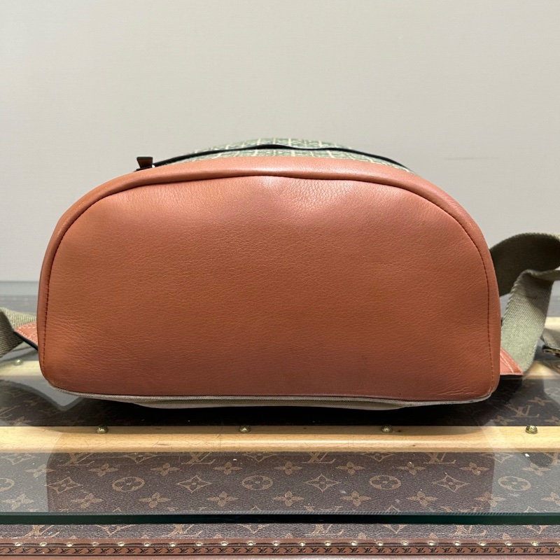 LOEWE Anagram提花帆布 拼牛皮後背包31*45*15 98新配件塵袋-4