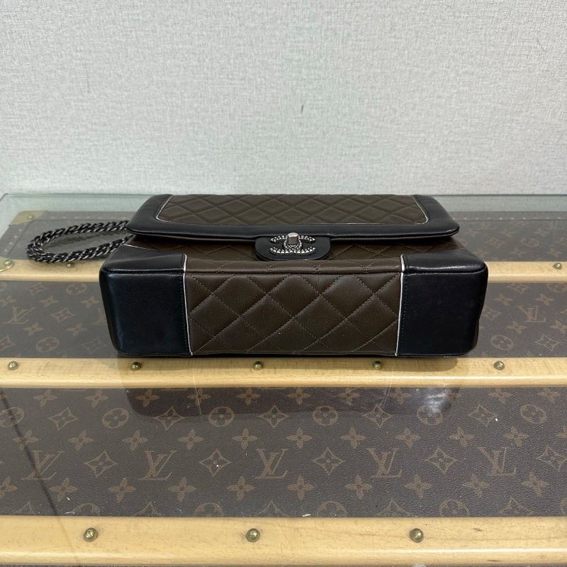 CHANEL 季節拼色菠蘿扣 限量cf肩背包29*19*8 98新配件塵袋-4