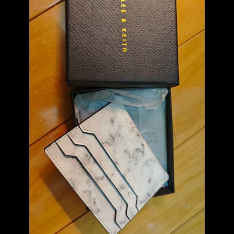 Charles&keith 大理石紋卡夾