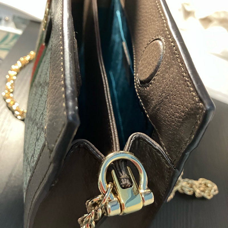GUCCI Ophidia 鏈條包 夾子包-11