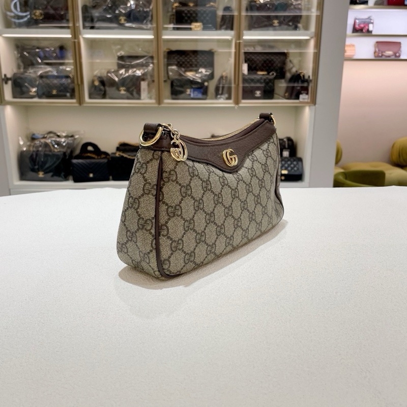 Gucci/古馳 新款ophidia腋下包,23年購入,新款雙G拉鍊,雙肩帶尺寸:25x15.5x6 附件:塵袋 23年-2