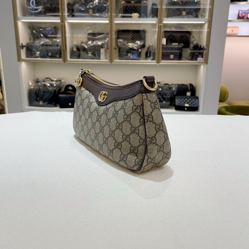 Gucci/古馳 新款ophidia腋下包,23年購入,新款雙G拉鍊,雙肩帶尺寸:25x15.5x6 附件:塵袋 23年-3