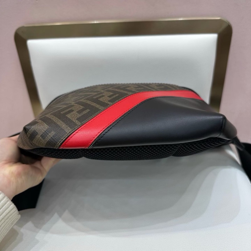 FENDI 老花腰包 20*20  99新配件塵袋-4