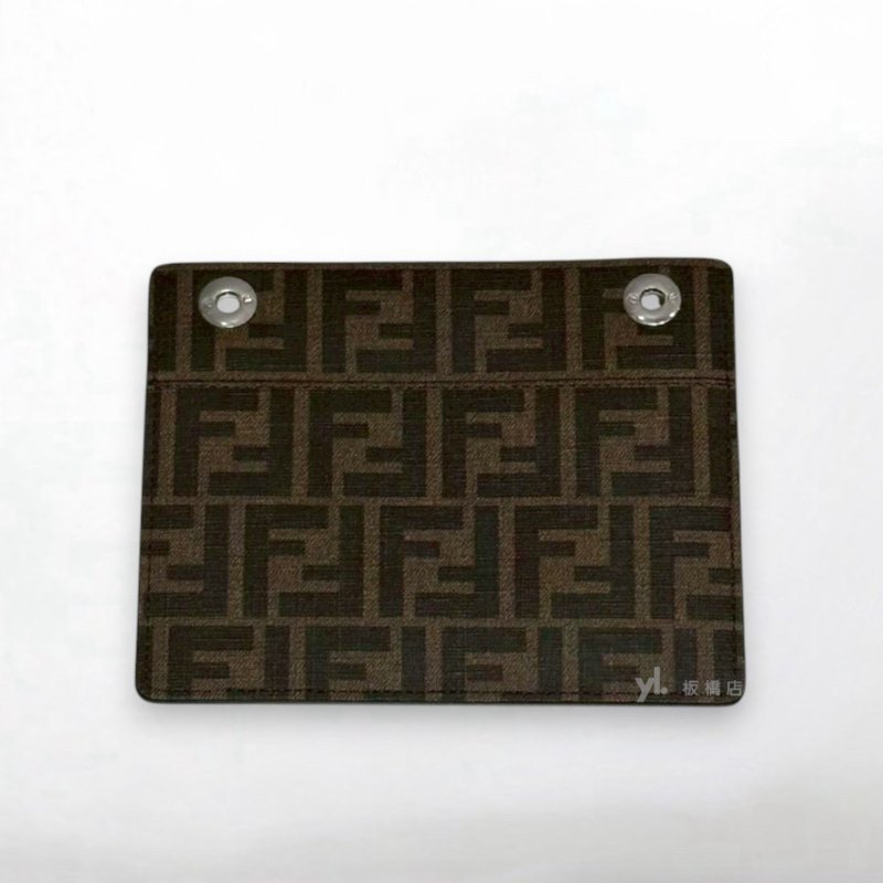 S5397-FENDI 黑色牛皮銀釦 Peekaboo ISeeU手提斜背包-7