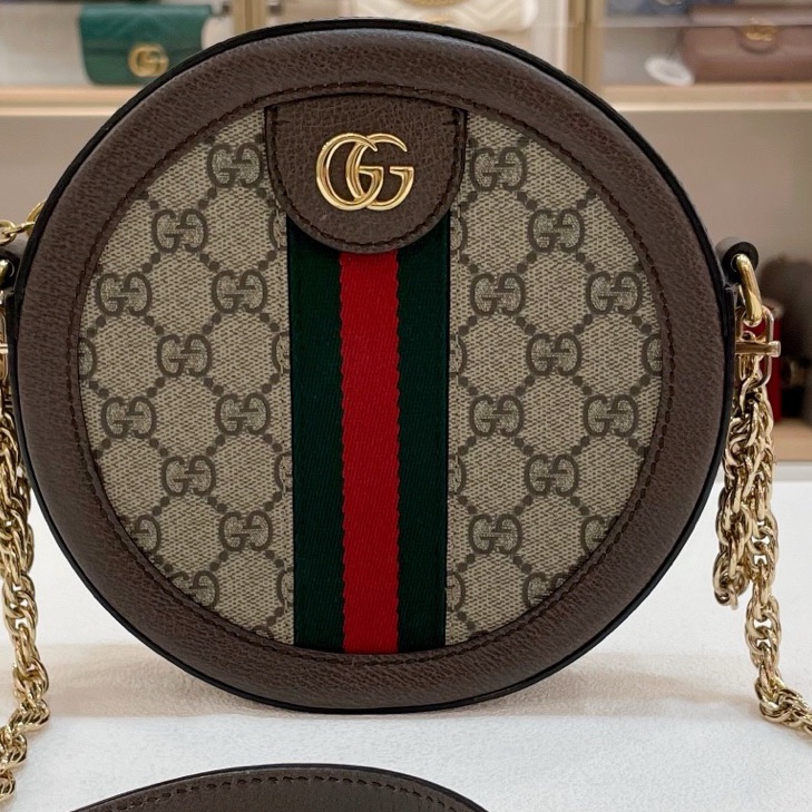 Gucci 古馳 經典ophidia圓餅 尺寸：18*4.5*18cm （無附件-0