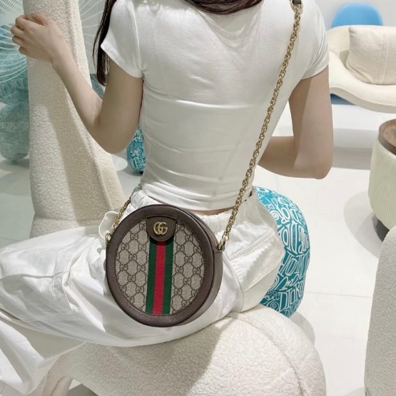 Gucci 古馳 經典ophidia圓餅 尺寸：18*4.5*18cm （無附件-6
